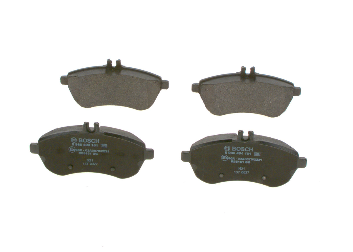 set placute frana,frana disc 0 986 494 161 BOSCH