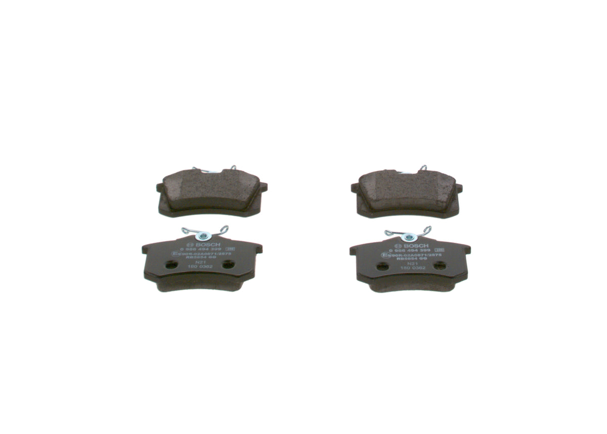 set placute frana,frana disc 0 986 494 399 BOSCH