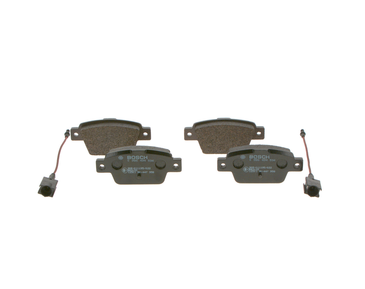 set placute frana,frana disc 0 986 494 536 BOSCH