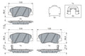set placute frana,frana disc 0 986 494 563 BOSCH