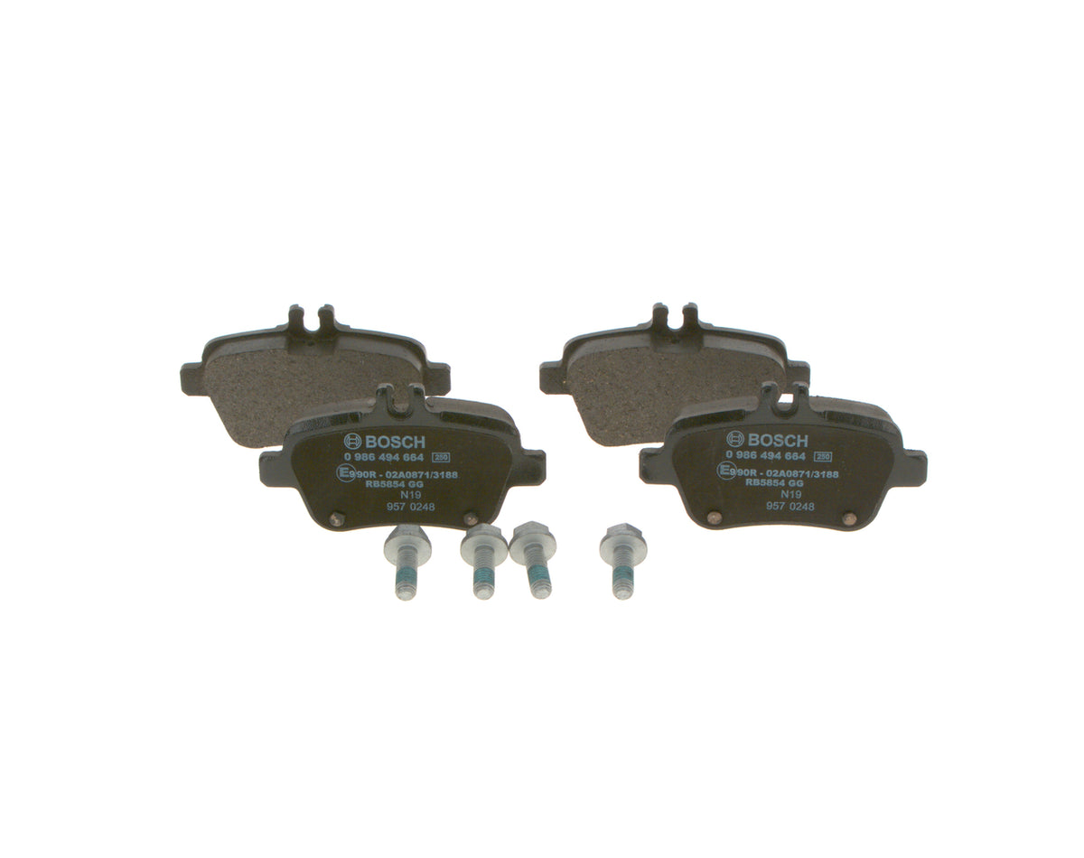 set placute frana,frana disc 0 986 494 664 BOSCH