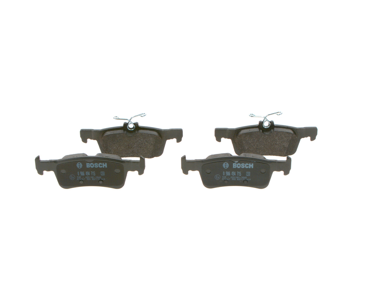 set placute frana,frana disc 0 986 494 715 BOSCH