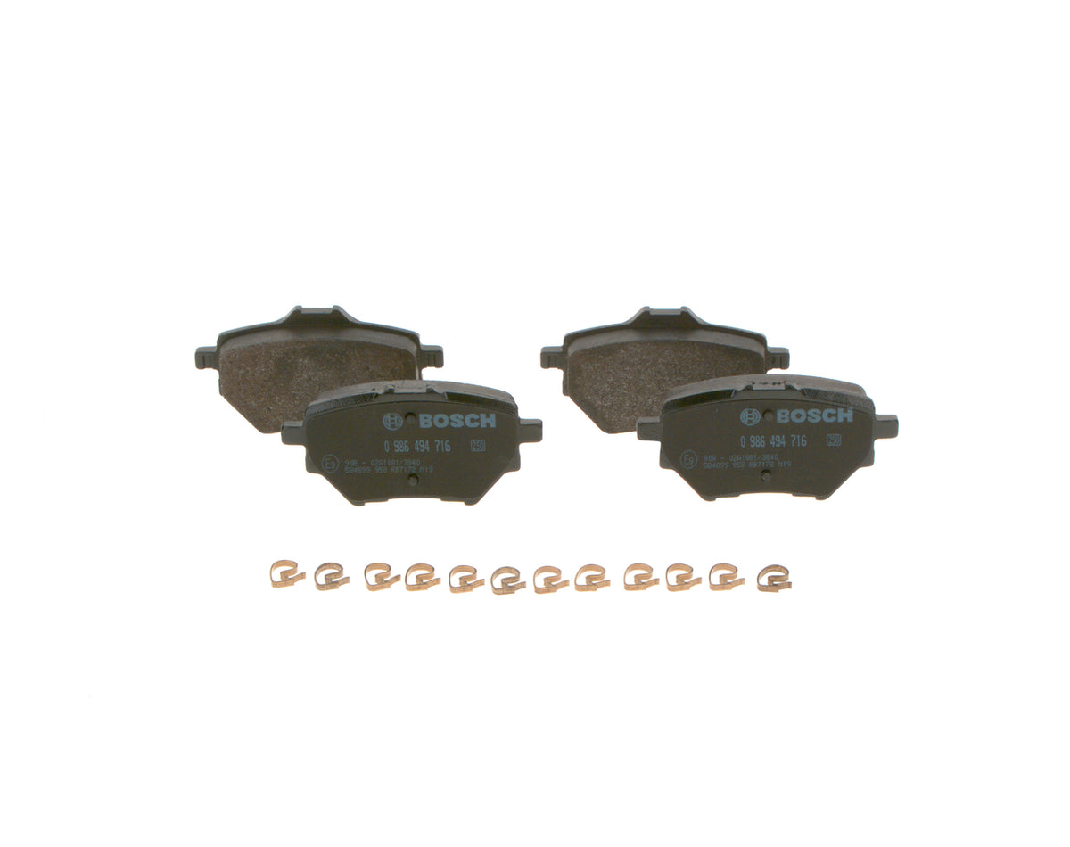 set placute frana,frana disc 0 986 494 716 BOSCH