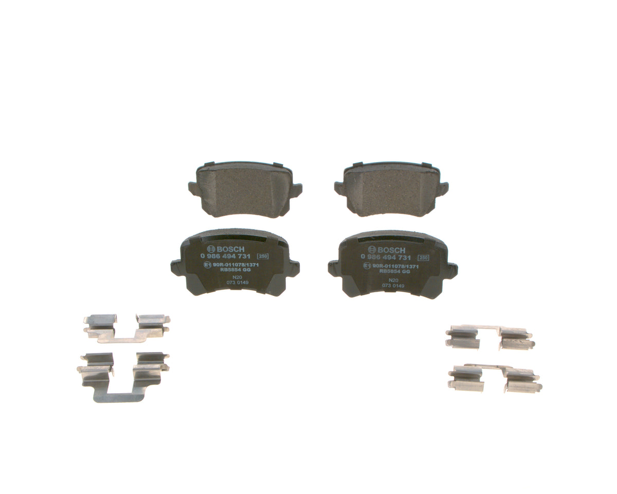 set placute frana,frana disc 0 986 494 731 BOSCH
