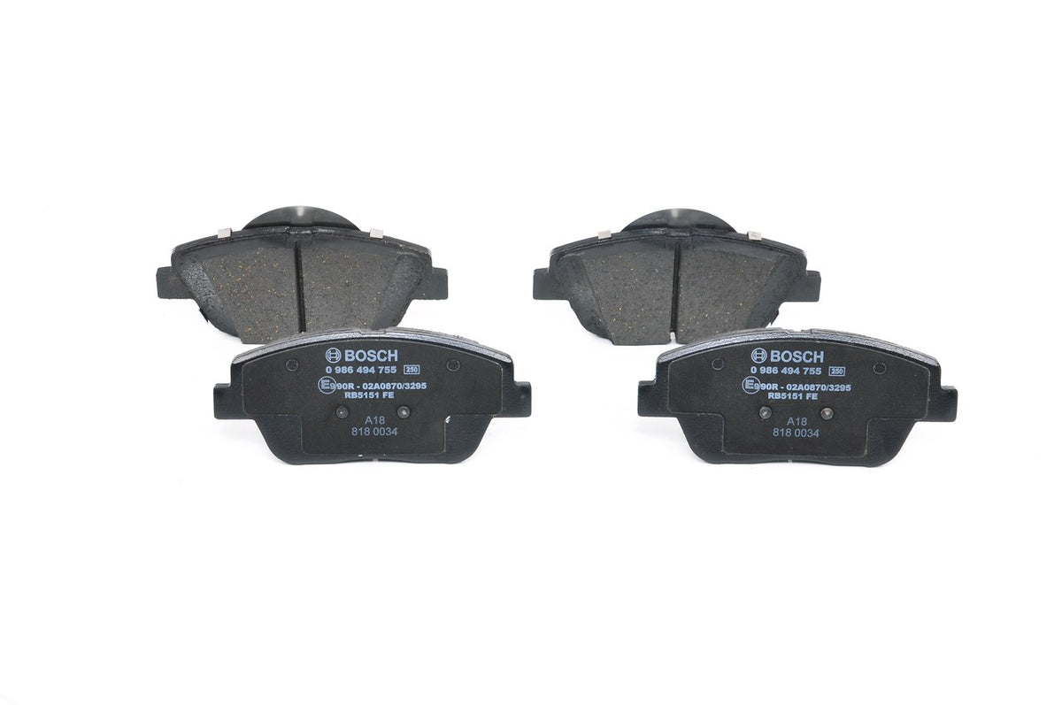 set placute frana,frana disc 0 986 494 755 BOSCH