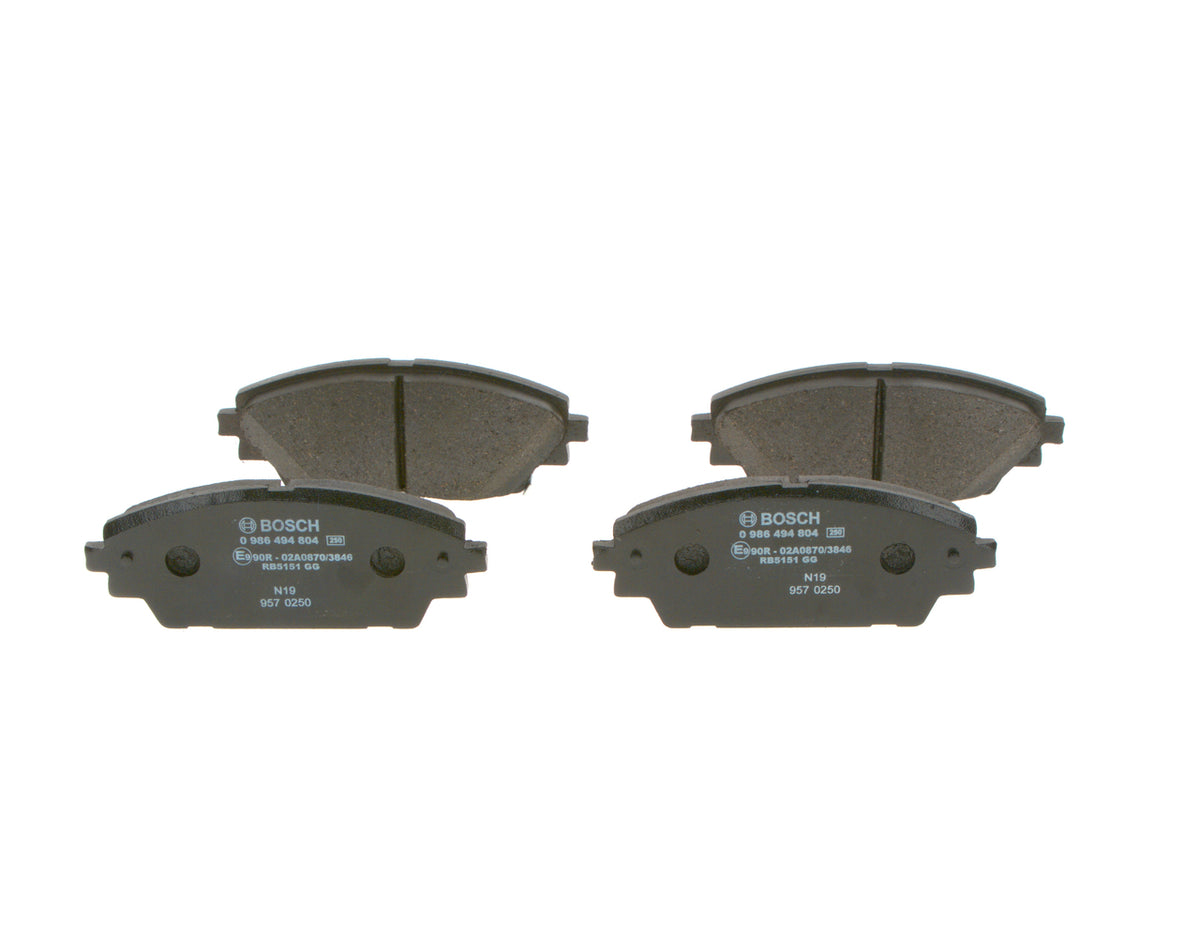 set placute frana,frana disc 0 986 494 804 BOSCH