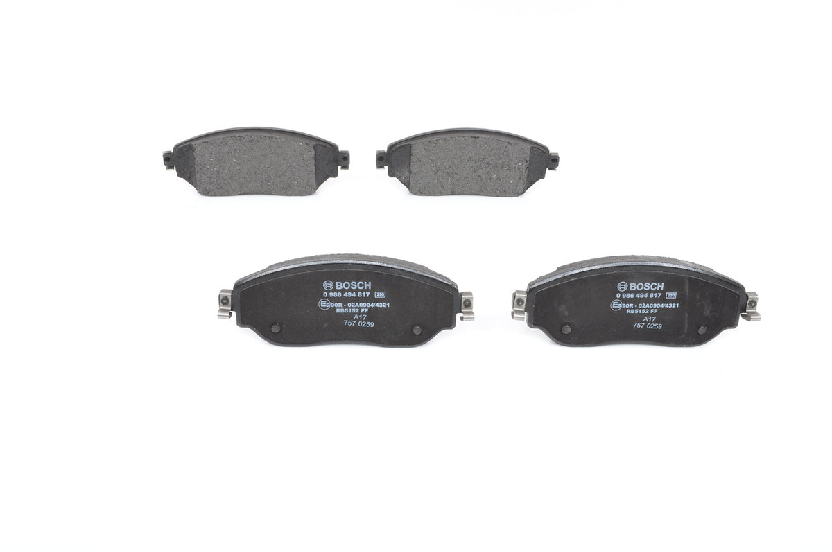 Set placute frana BOSCH 0 986 494 817