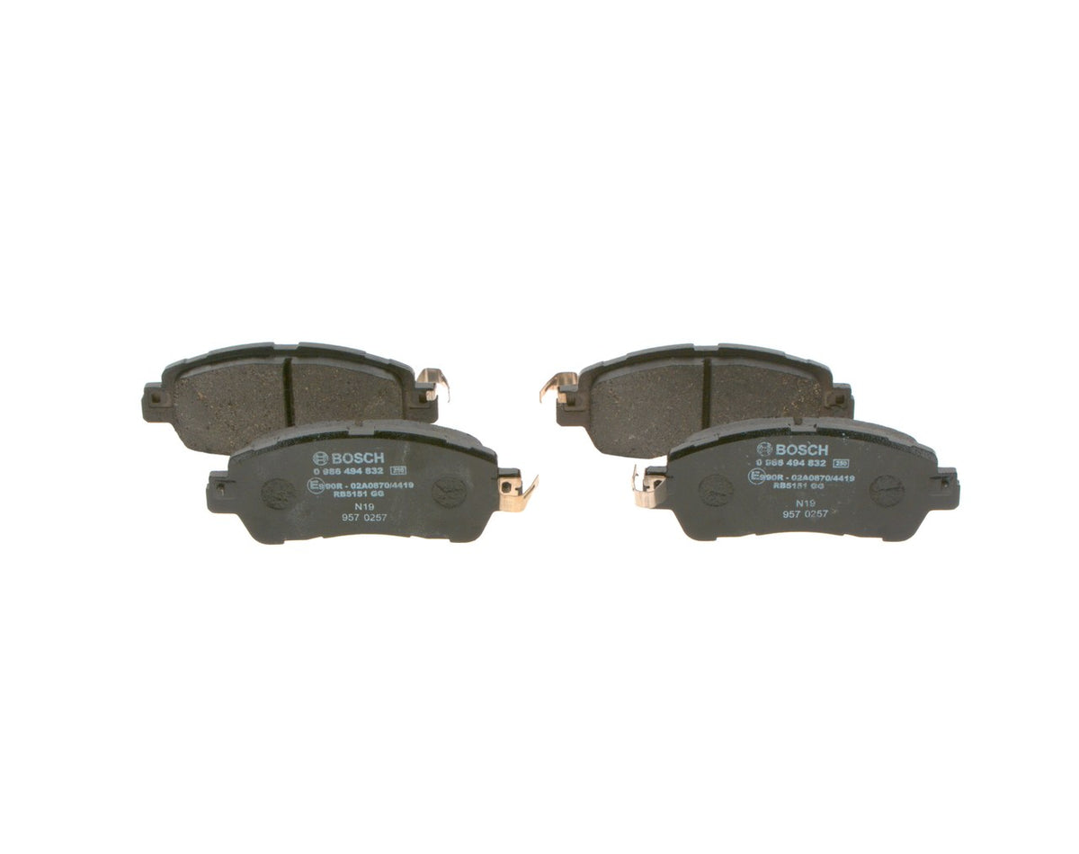 set placute frana,frana disc 0 986 494 832 BOSCH