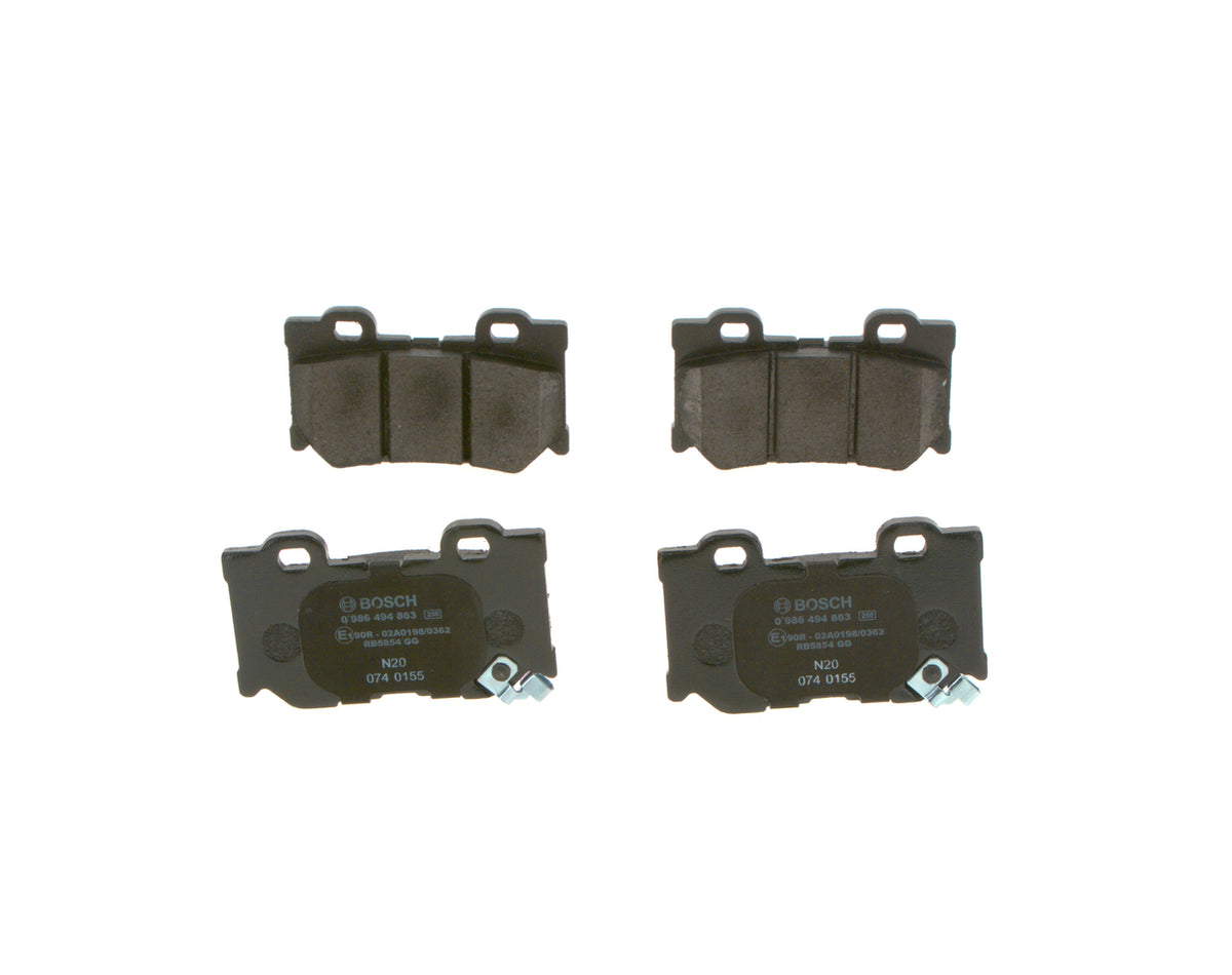set placute frana,frana disc 0 986 494 863 BOSCH