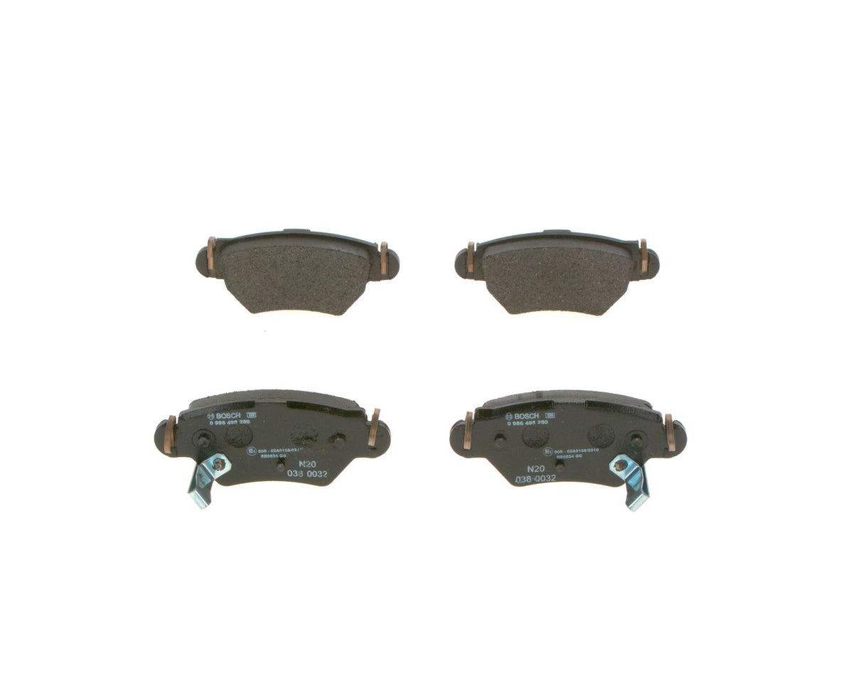 set placute frana,frana disc 0 986 495 250 BOSCH