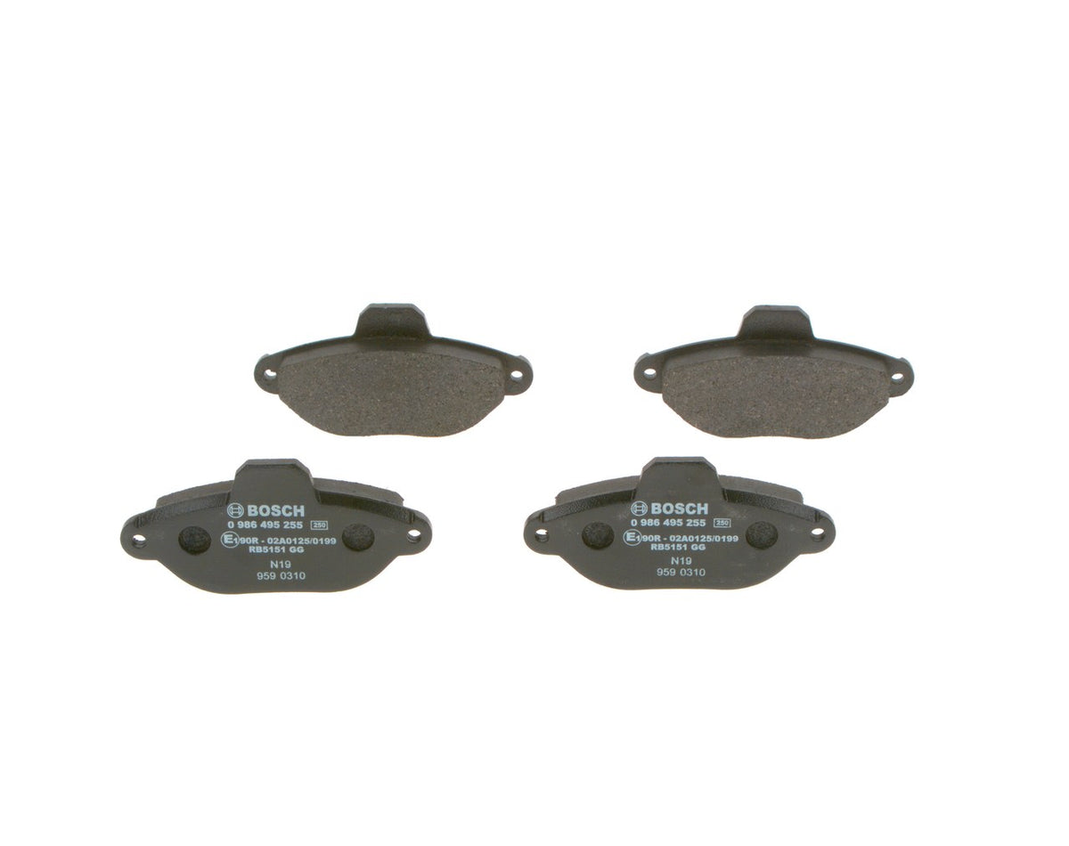 set placute frana,frana disc 0 986 495 255 BOSCH