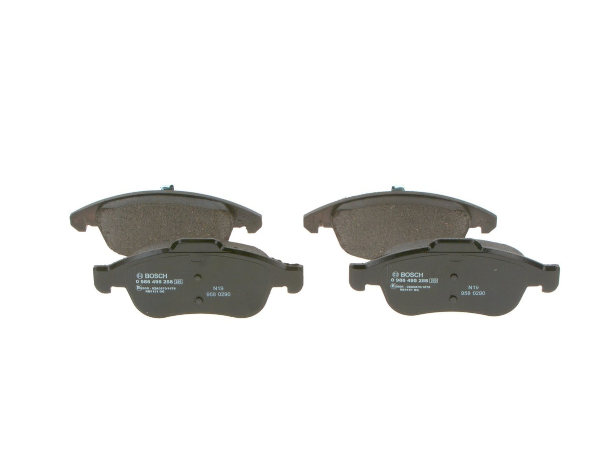 set placute frana,frana disc 0 986 495 258 BOSCH