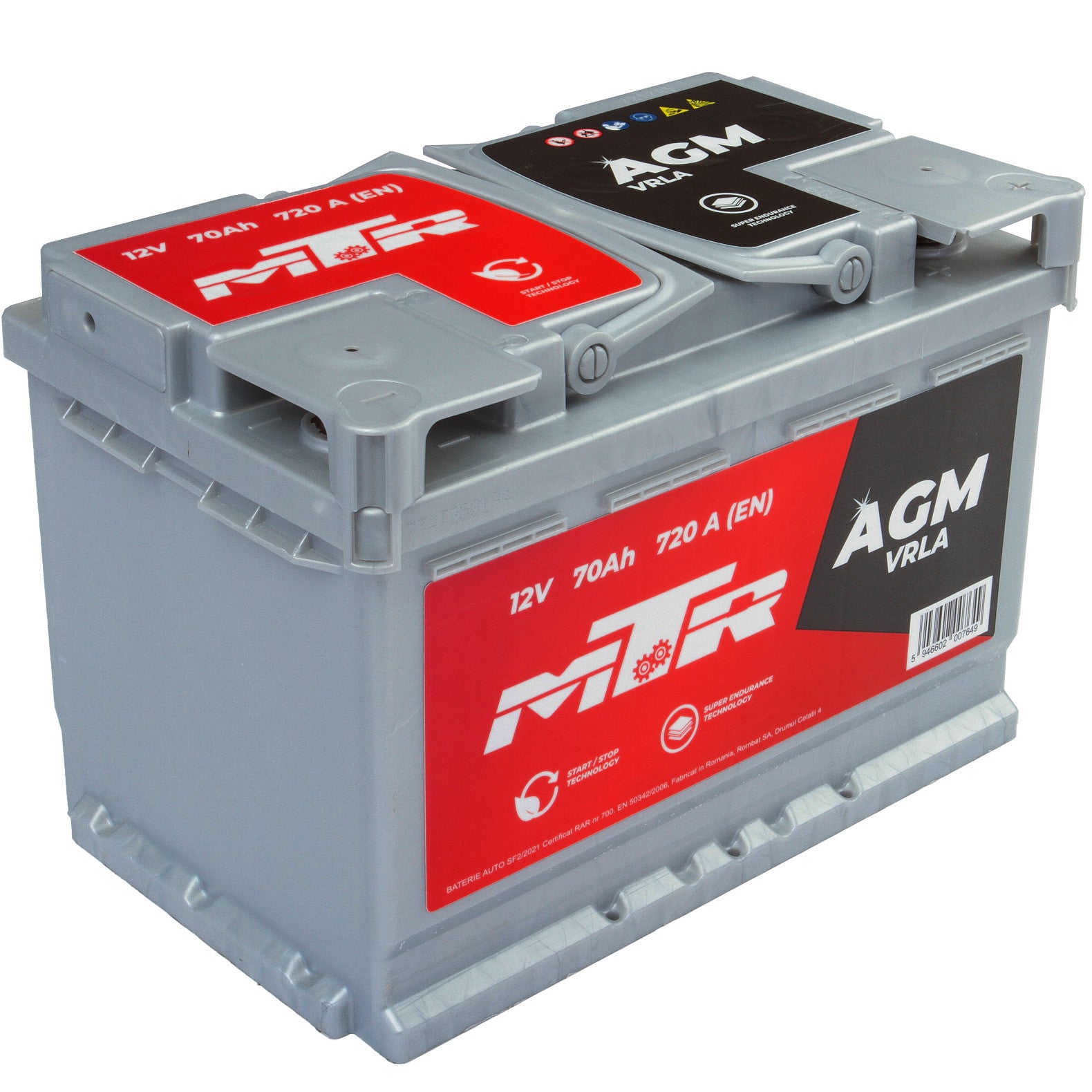 Acumulator MTR AGM-VRLA 70 Ah [Start-Stop] - 12171770
