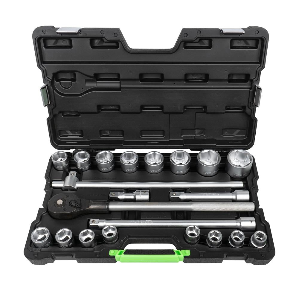 TRUSA DE SCULE CU 21 DE PIESE 3/4" HEXAGONALE ZINCATE
