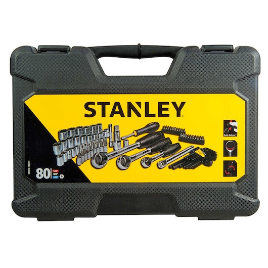 Set de chei tubulare STANLEY® de 1/4 in., 3/8 in. 1/2 in., 80 buc. - STHT073930