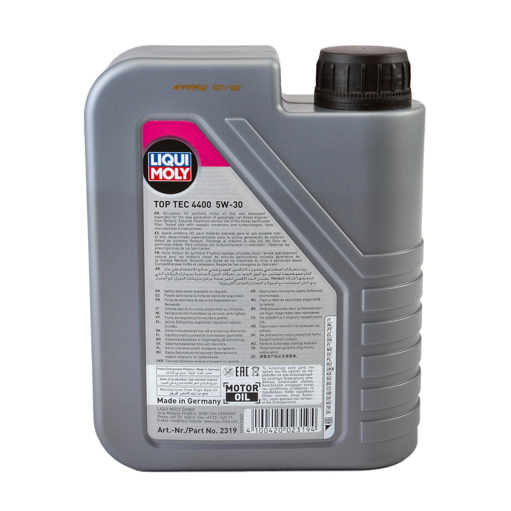 Ulei motor Liqui Moly Top Tec 4400 5W30 (3750) (2319) 1L