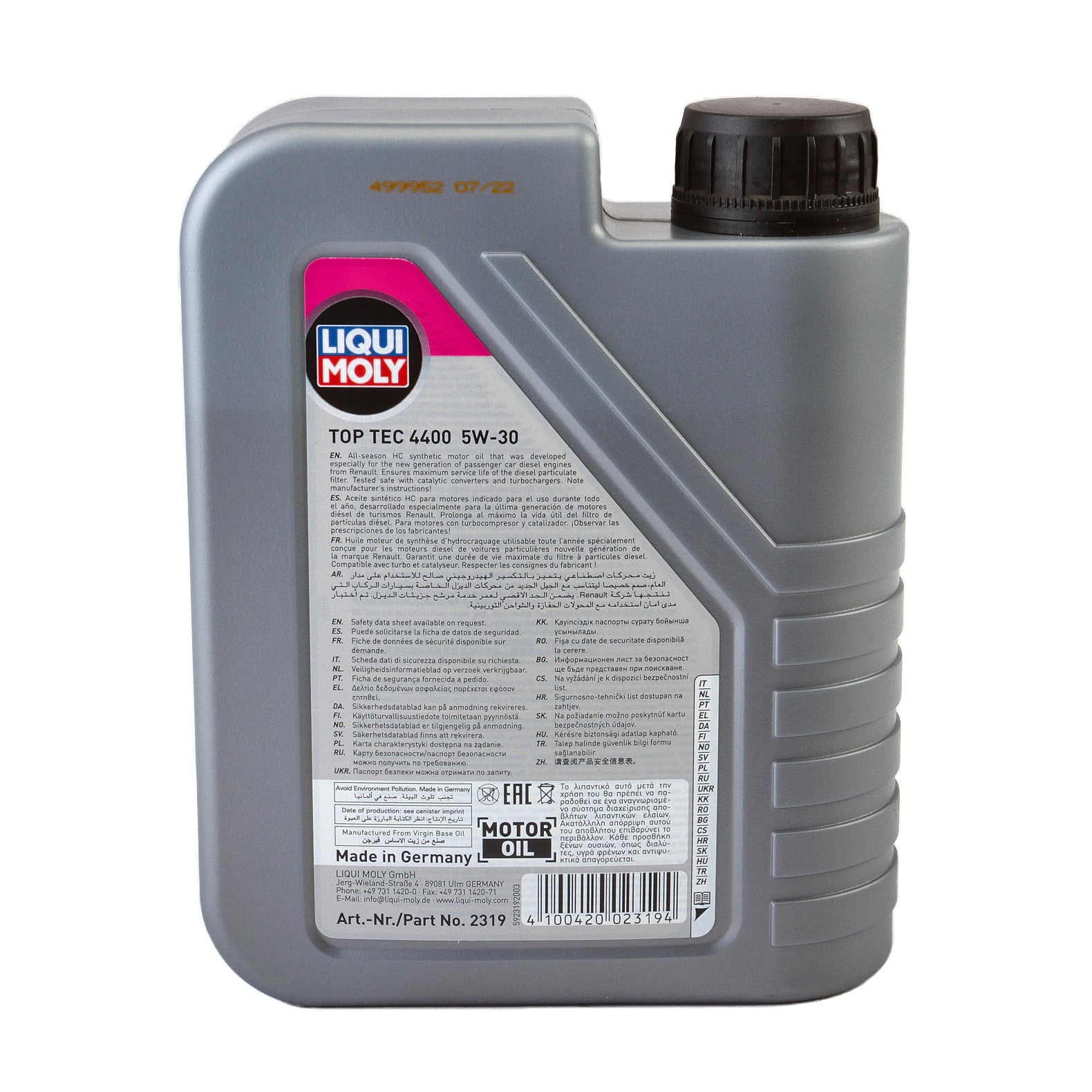Ulei motor Liqui Moly Top Tec 4400 5W30 (3750) (2319) 1L - 11539878