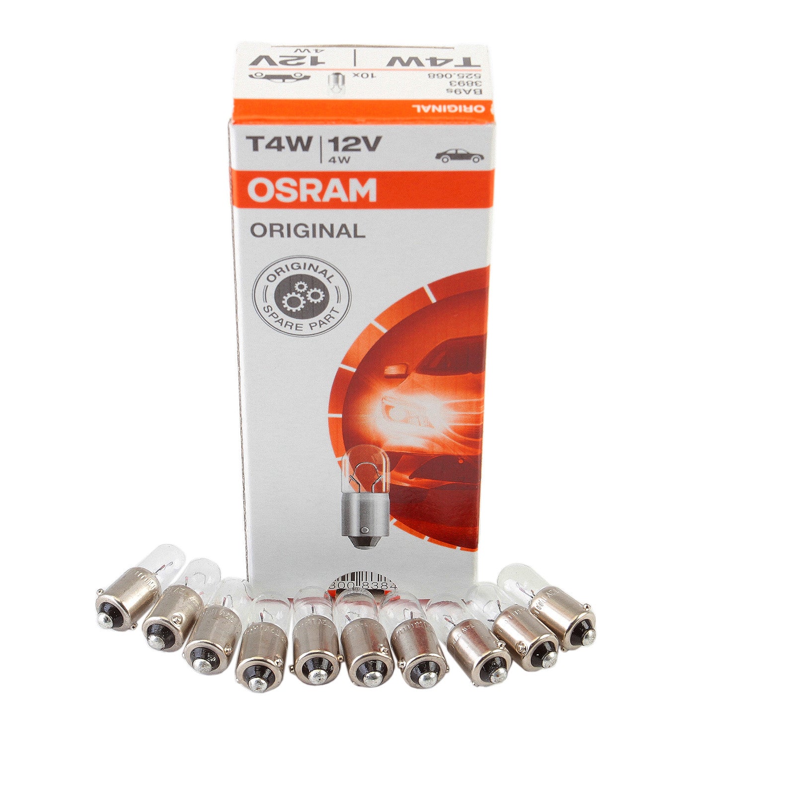 Bec Osram Original T4W 12V 4W BA9s - 3893