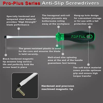 Set 6 piese surubelnite tip torx asortate seria pro Toptul - GFE0604