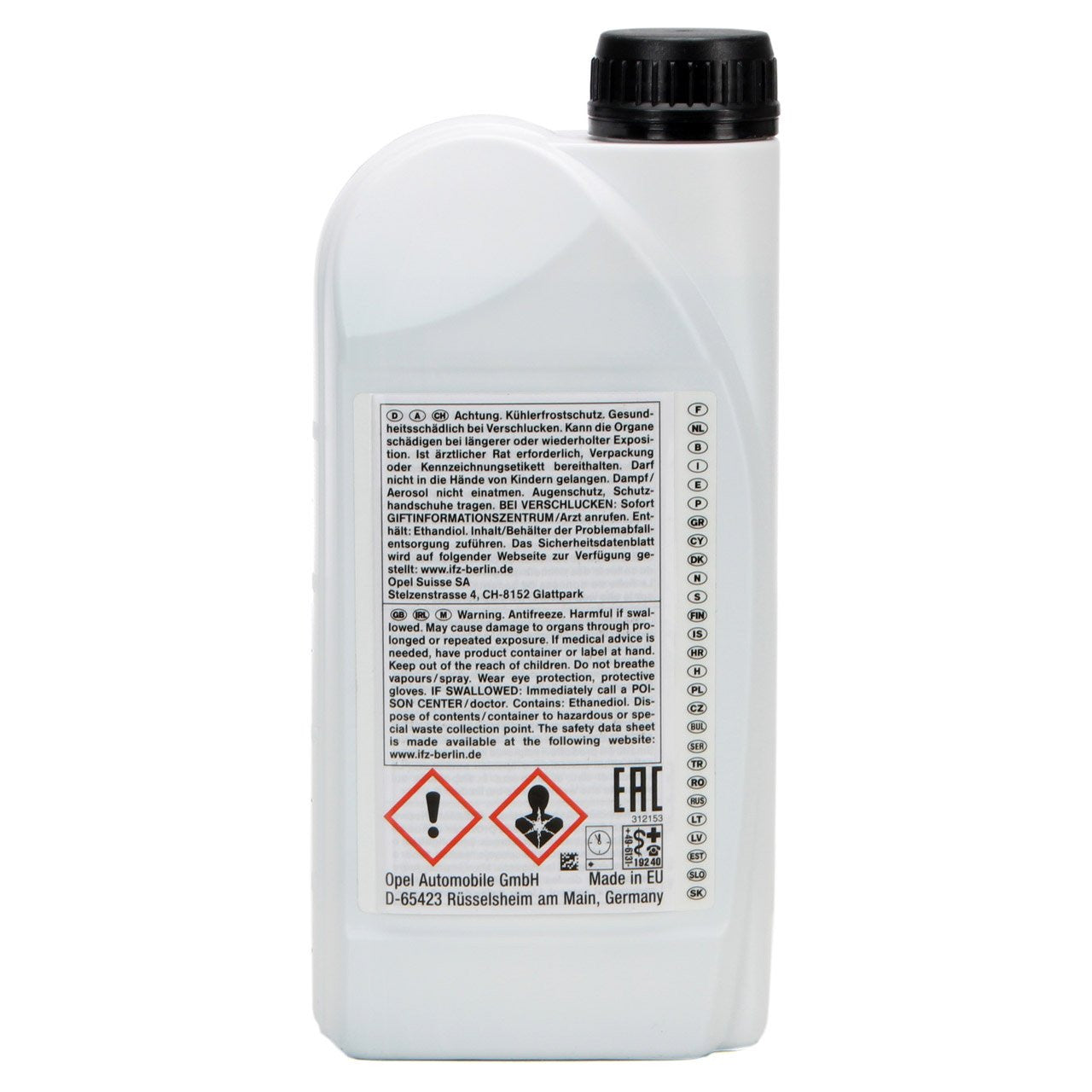 ANTIGEL CONCENTRAT ALBASTRU OPEL LONGLIFE 1L 95599870
