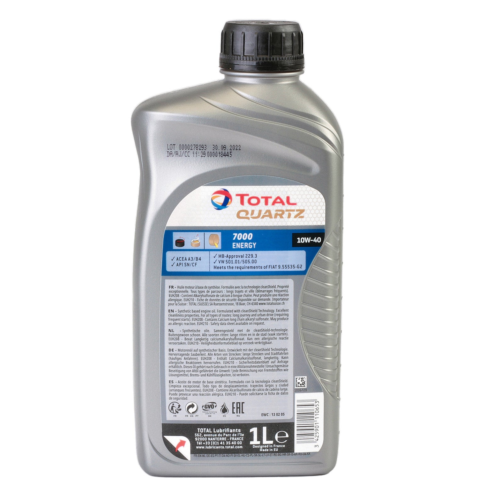 Ulei motor Total Quartz Energy 7000 10W40 1L - 10451501