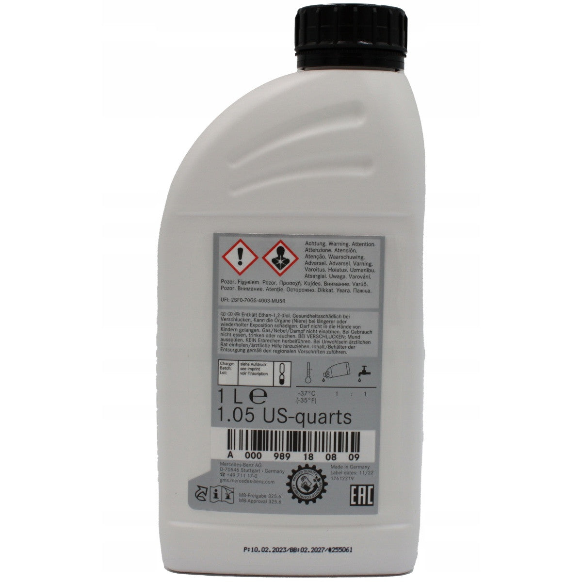 Antigel Mercedes (MB 325.6) Rosu 1L Mercedes-Benz - A000989180809