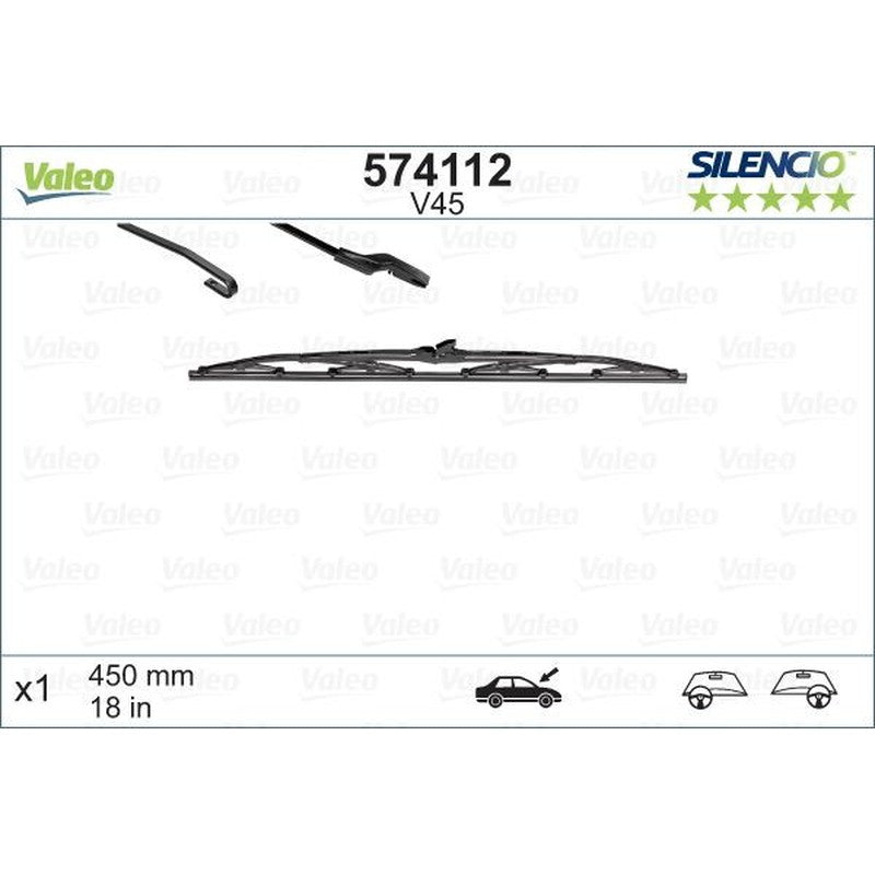 Stergator Valeo Silencio 450mm - 574112