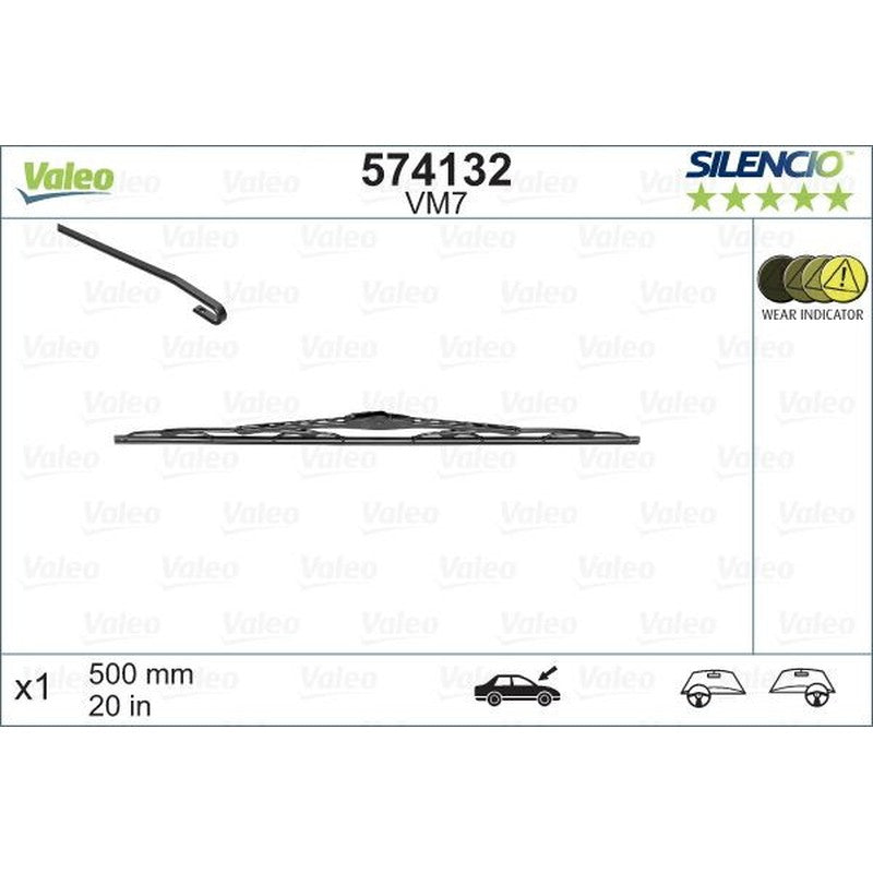 Stergator Valeo Silencio Performance 500mm - 574132