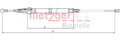 Cablu, frana de parcare 10.7508 METZGER