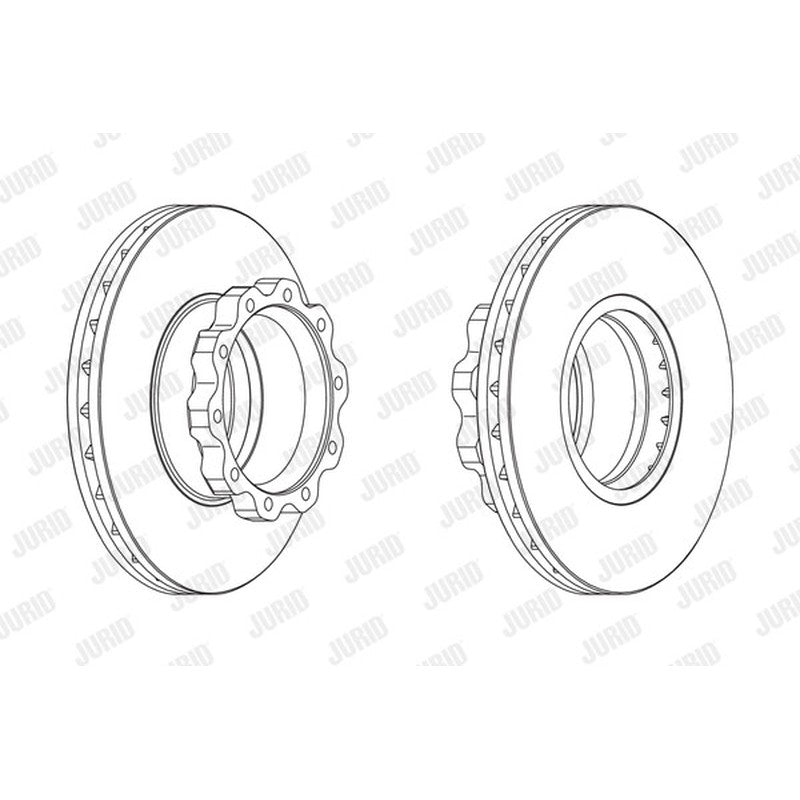 Disc frana fata stg/dr Jurid - 567410J