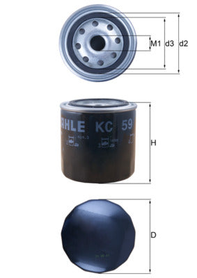 filtru combustibil KC 59 MAHLE