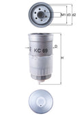 filtru combustibil KC 69 MAHLE
