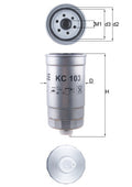 filtru combustibil KC 103 MAHLE