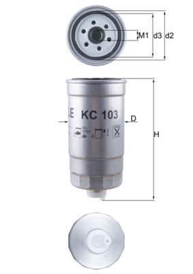 filtru combustibil KC 103 MAHLE