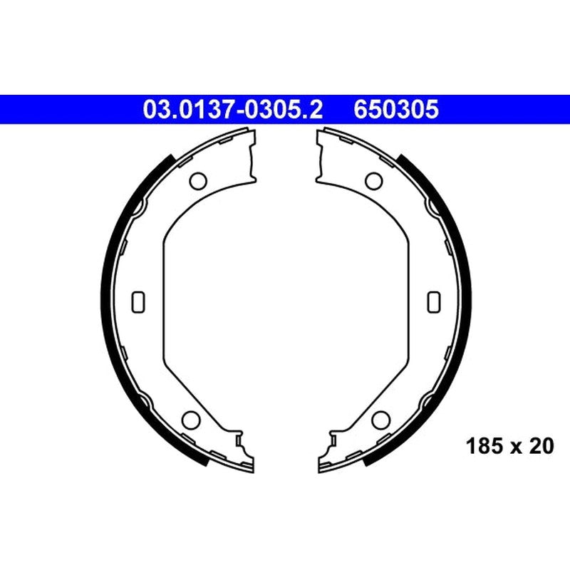 Set saboti frana de mana ATE 03.0137-0305.2