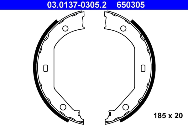 Set saboti frana de mana ATE 03.0137-0305.2