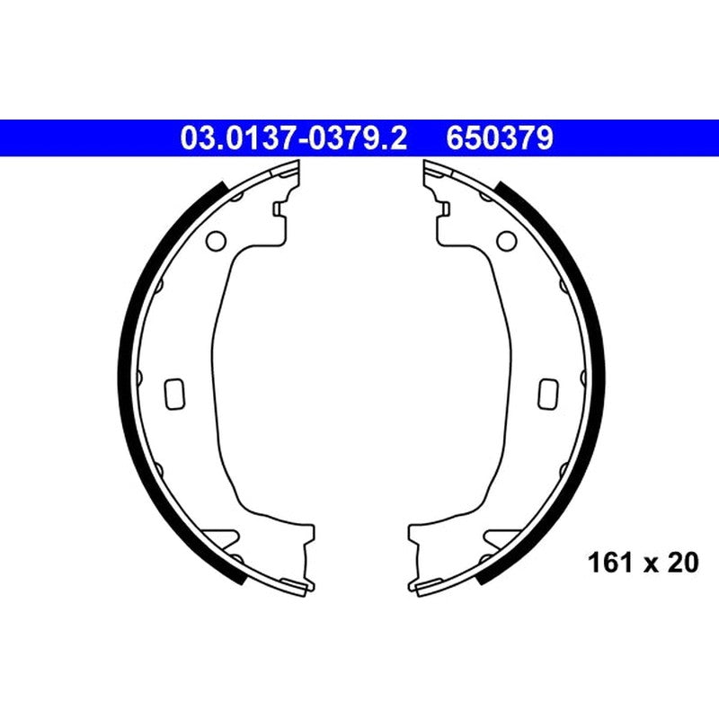 Set saboti frana, frana de mana 03.0137-0379.2 ATE