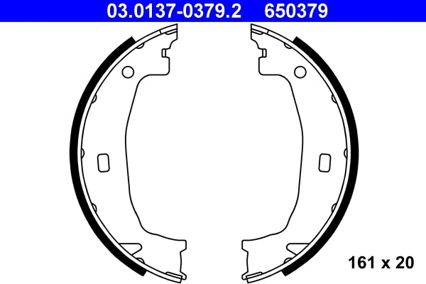 Set saboti frana de mana ATE 03.0137-0379.2