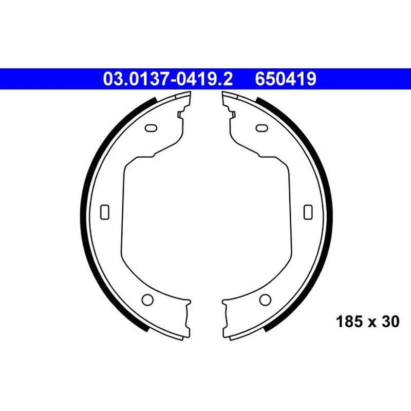 Set saboti frana, frana de mana 03.0137-0419.2 ATE