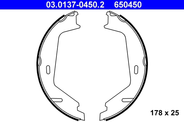 Set saboti frana de mana ATE 03.0137-0450.2