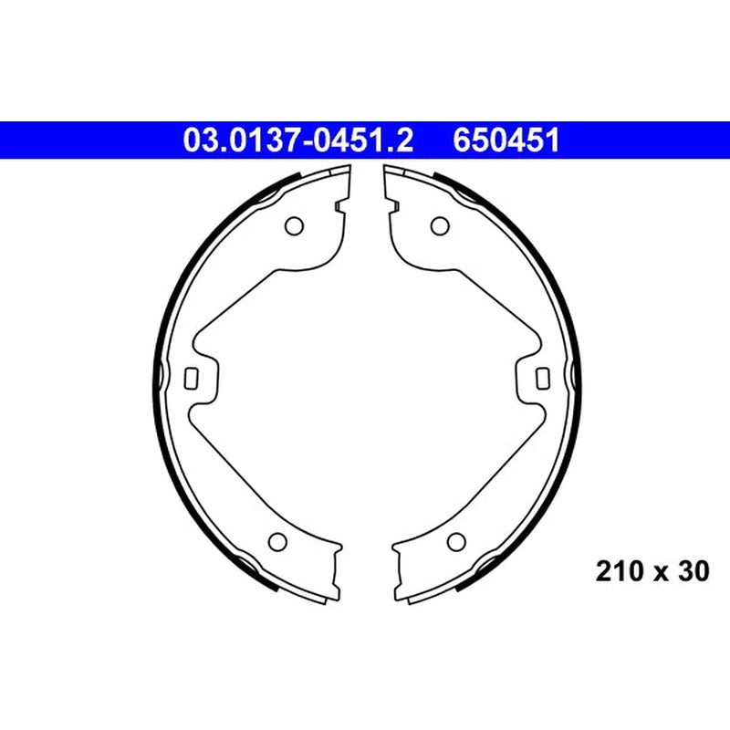 Set saboti frana, frana de mana 03.0137-0451.2 ATE