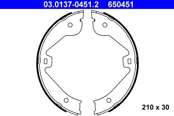 Set saboti frana de mana ATE 03.0137-0451.2