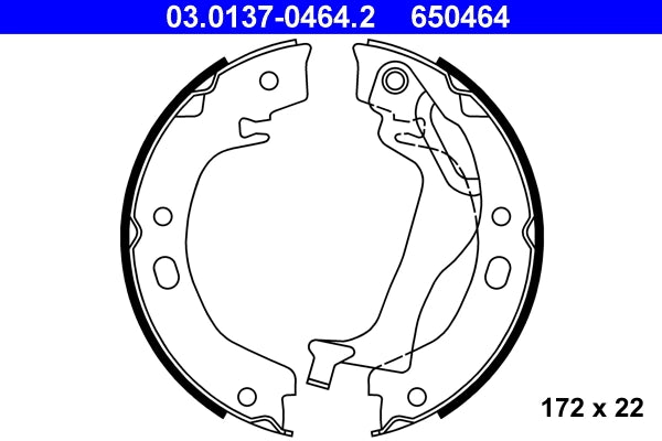 Set saboti frana de mana ATE 03.0137-0464.2
