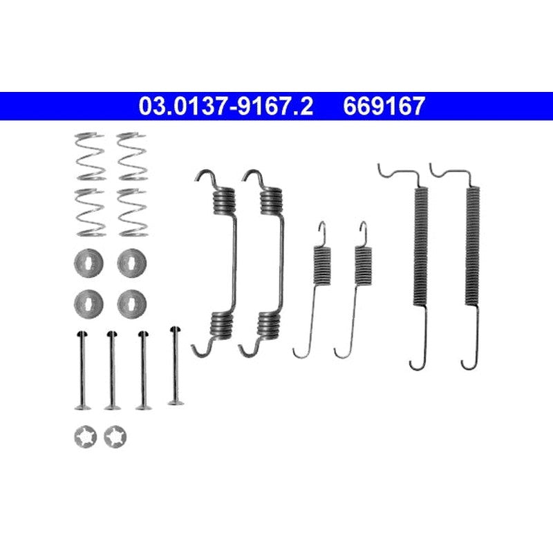 Set accesorii, sabot de frana 03.0137-9167.2 ATE
