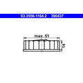 buson,rezervor lichid de frana 03.3556-1164.2 ATE