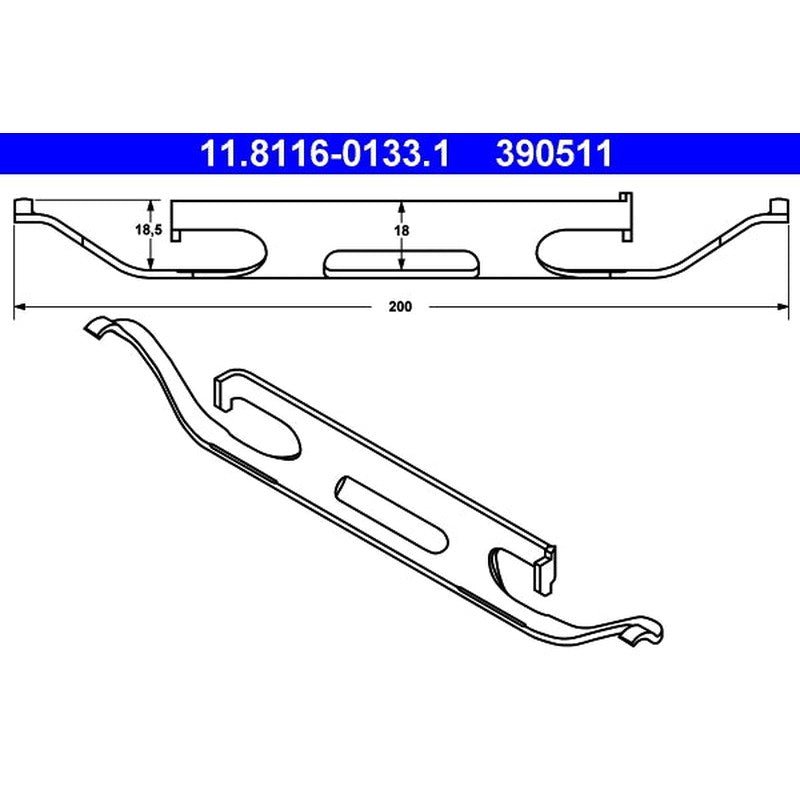 Arc, etrier frana 11.8116-0133.1 ATE