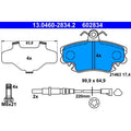 Set placute frana ATE 13.0460-2834.2