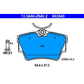 set placute frana,frana disc 13.0460-2840.2 ATE