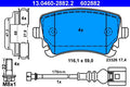 Set placute frana ATE 13.0460-2882.2