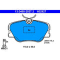 set placute frana,frana disc 13.0460-2927.2 ATE